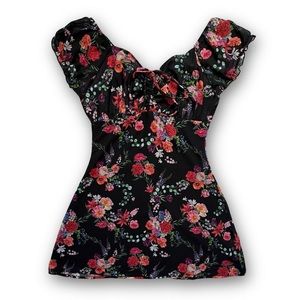 Sugar thrillz floral fairy coquette dressM